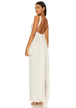 Lovers and Friends Bobbi Gown in Beige. Size M. Also in XS, S, XL.