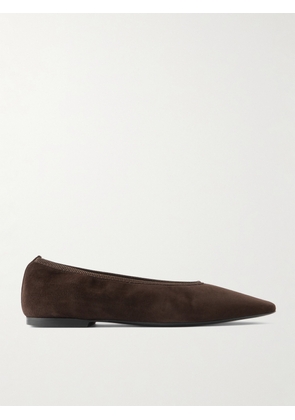 TOTEME - Minimalist Suede Ballet Flats - Brown - IT36,IT37,IT38,IT39,IT40,IT41,IT42