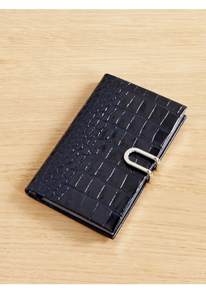 Smythson - Panama Mara Croc-effect Leather Diary - Blue - One size