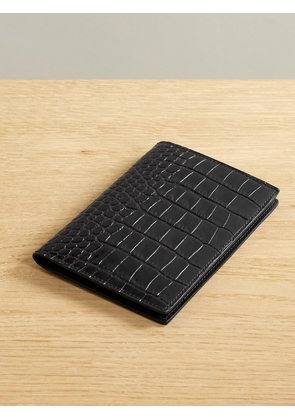 Smythson - Mara Croc-effect Leather Passport Holder - Brown - One size