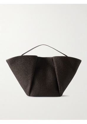 Brunello Cucinelli - Leather-trimmed Raffia Tote - Brown - One size