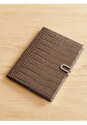 Smythson - Panama Mara Croc-effect Leather Diary - Brown - One size