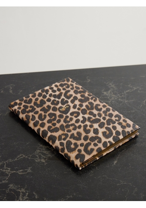 Smythson - 2026 Soho Panama Leopard-print Textured-leather Diary - Animal print - One size