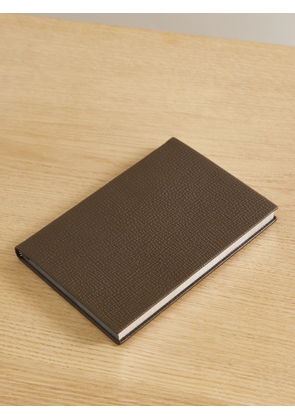 Smythson - Soho Ludlow Textured-leather Notebook - Green - One size