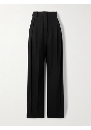 Lanvin - Pleated Wool Tapered Pants - Black - FR 34,FR 36,FR 38,FR 40,FR 42