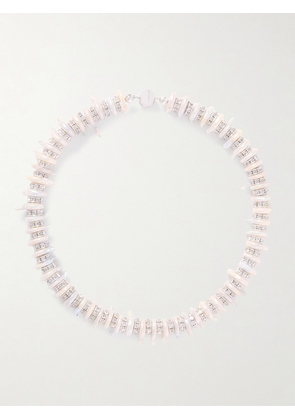 Julietta - Cleo Silver-tone, Pearl And Crystal Choker - One size