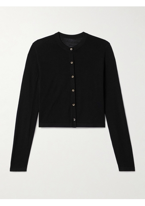 KHAITE - Brieta Merino Wool Cardigan - Black - x small,small,medium,large