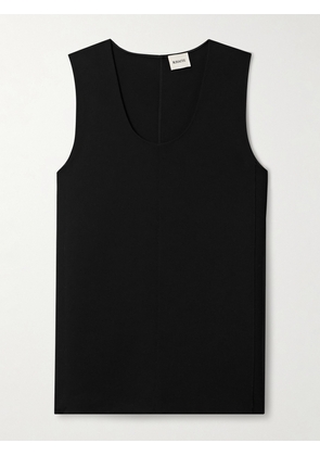 KHAITE - Nyona Oversized Crepe Mini Dress - Black - x small,small,medium,large,x large