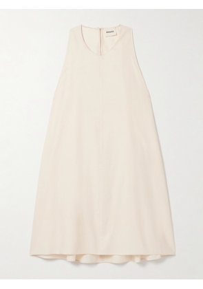 KHAITE - Clay Cotton-blend Poplin Mini Dress - Cream - x small,small,medium,large,x large