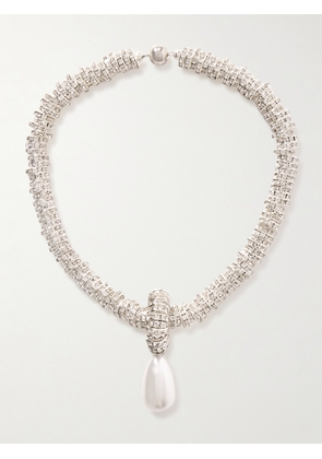 Julietta - Silver-tone Faux Pearl And Swarovski Crystal Necklace - One size