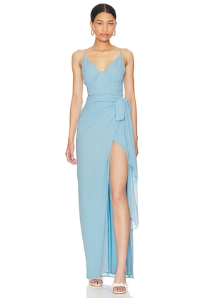Lovers and Friends Beau Gown in Blue. Size S. Also in XS, XXS.
