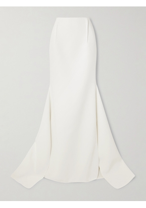 Maticevski - Snaking Asymmetric Crepe Skirt - White - UK 6,UK 8,UK 10,UK 12
