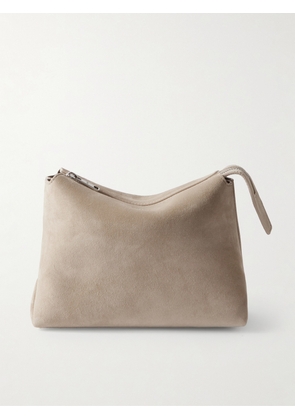 KHAITE - Lina Suede Pouch - Neutrals - One size