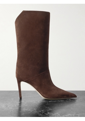 Jimmy Choo - Beren 85 Suede Boots - Brown - IT36,IT36.5,IT37,IT37.5,IT38,IT38.5,IT39,IT39.5,IT40,IT40.5,IT41,IT41.5,IT42