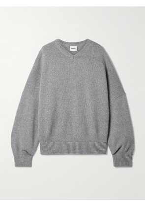KHAITE - Wolfe Cashmere Sweater - Gray - x small,small,medium,large,x large