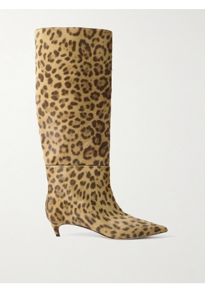 Jimmy Choo - Maxima 35 Leopard-print Calf Hair Knee Boots - Animal print - IT36,IT36.5,IT37,IT37.5,IT38,IT38.5,IT39,IT39.5,IT40,IT40.5,IT41,IT41.5,IT42