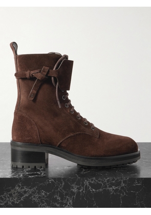 Jimmy Choo - Rosabel 55 Suede Ankle Boots - Brown - IT35,IT35.5,IT36,IT36.5,IT37,IT37.5,IT38,IT38.5,IT39,IT39.5,IT40,IT40.5,IT41,IT41.5,IT42