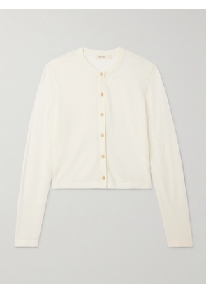 KHAITE - Brieta Merino Wool Cardigan - Cream - x small,small,medium,large,x large