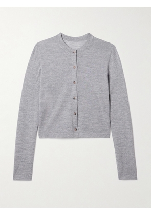 KHAITE - Brieta Merino Wool Cardigan - Gray - x small,small,medium,large,x large