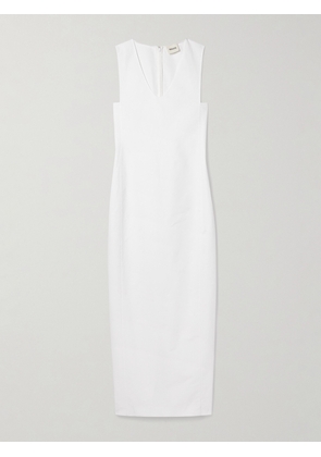 KHAITE - Avery Cotton-poplin Maxi Dress - White - US0,US2,US4,US6,US8,US10,US12