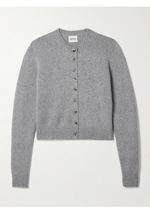 KHAITE - Everheart Cashmere Cardigan - Gray - x small,small,medium,large