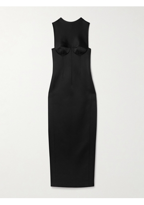 KHAITE - Shoshanna Satin-crepe Gown - Black - US0,US2,US4,US6,US8