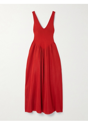Altuzarra - Lollie Gathered Stretch-knit Maxi Dress - x small,small,medium,large,x large