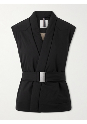 We Norwegians - Western Belted Fringe-trimmed Ski Vest - Black - x small,small,medium,large