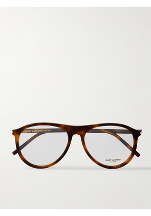 SAINT LAURENT EYEWEAR - Aviator-style Tortoiseshell Acetate Optical Glasses - One size