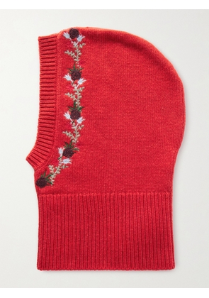We Norwegians - + Markarian Embroidered Wool-bend Balaclava - One size
