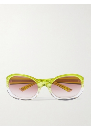 GUCCI EYEWEAR - Round-frame Acetate Sunglasses - Green - One size