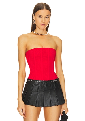 Miaou Libra Corset in Red. Size XL. Also in XS, S, L.