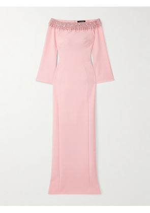 Jenny Packham - Embellished Crepe Gown - Pink - UK 6,UK 8,UK 10,UK 12,UK 14,UK 16,UK 18,UK 20