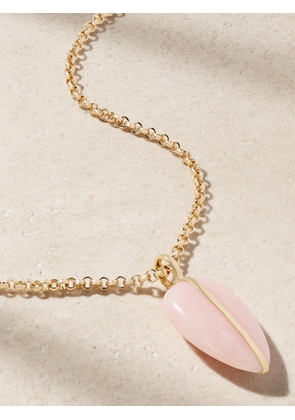 By Pariah - 14-karat Recycled Gold Opal Necklace - Pink - One size