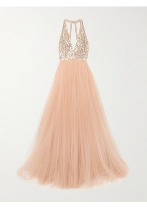 Jenny Packham - Tidal Embellished Tulle Gown - Neutrals - UK 6,UK 8,UK 10,UK 12,UK 14