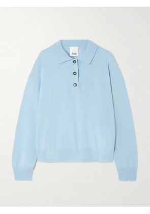 Allude - Wool And Cashmere-blend Polo Sweater - Blue - x small,small,medium,large,x large