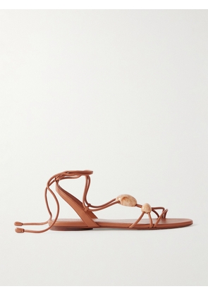 Zimmermann - Gleam Leather Sandals - Brown - FR36,FR37,FR38,FR39,FR40,FR41
