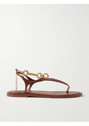 Zimmermann - Wild Embellished Leather Sandals - Metallic - FR36,FR37,FR38,FR39,FR40,FR41