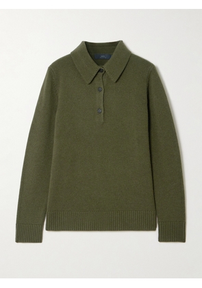 Arch4 - Bessi Cashmere Polo Sweater - Green - x small,small,medium,large,x large