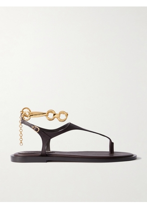 Zimmermann - Wild Embellished Leather Sandals - Brown - FR36,FR37,FR38,FR39,FR40,FR41