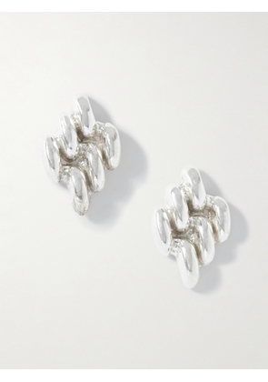 YSSO - Mini Chain Link Sterling Silver Earrings - One size