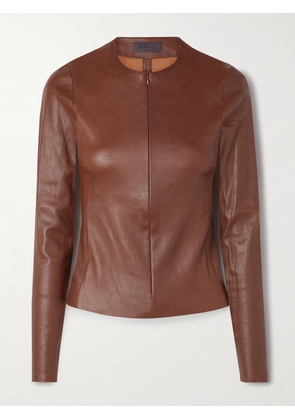 STOULS - Imany Leather Top - Brown - xx small,x small,small,medium,large,x large