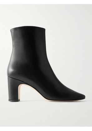Manolo Blahnik - Ofaralo Leather Ankle Boots - Black - IT36,IT36.5,IT37,IT37.5,IT38,IT38.5,IT39,IT39.5,IT40,IT40.5,IT41,IT41.5,IT42