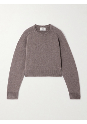 Loulou de Saison - Bruzzi Cropped Wool And Cashmere-blend Sweater - Brown - x small,small,medium,large,x large
