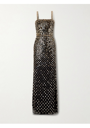 Jenny Packham - Juliette Embellished Mesh Gown - Black - UK 6,UK 8,UK 10,UK 12,UK 14,UK 16