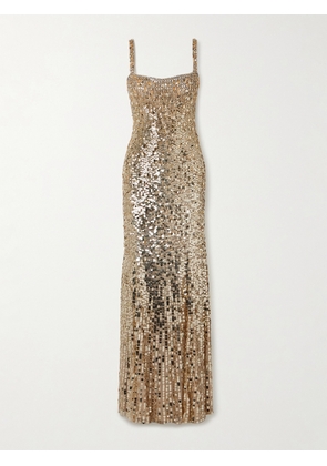 Jenny Packham - Mirabeau Embellished Tulle Gown - Gold - UK 6,UK 8,UK 10,UK 12,UK 14