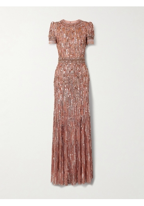 Jenny Packham - Roxy Embellished Tulle Gown - Pink - UK 6,UK 8,UK 10,UK 12,UK 14,UK 16,UK 18,UK 20