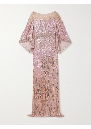 Jenny Packham - Ines Embellished Tulle Gown - Pink - UK 10,UK 12,UK 14,UK 16,UK 18