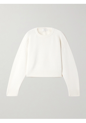Loulou de Saison - Bruzzi Cropped Wool And Cashmere-blend Sweater - Ivory - x small,small,medium,large,x large