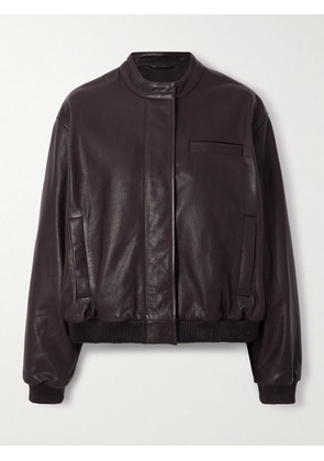 Loulou de Saison - Marlow Textured-leather Jacket - Brown - FR 34,FR 36,FR 38,FR 40,FR 42